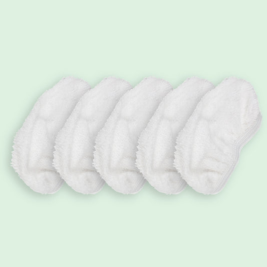 5x dampklud til CleanFriend PureSteam™ damprenser – mikrofiberklude til gulvvask